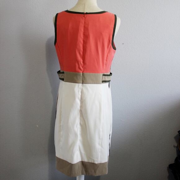 Dress Barn Classy Color Block Career Sheath Dress Size 12P - Picture 6 of 7